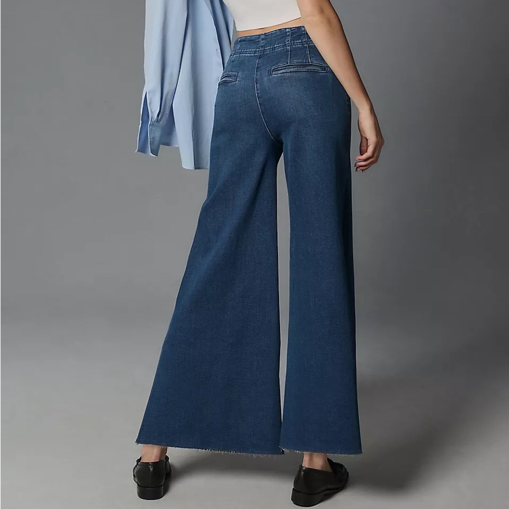 Pilcro NWT A-Line Trapeze High-Rise Wide-Leg Jeans Size 28 Anthropolgie - Picture 4 of 16